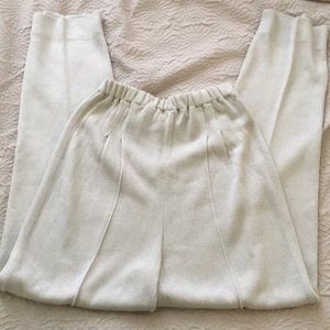 VINTAGE Light Grey High Waisted Fashion Trousers